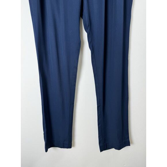 Barneys New York Navy Lightweight Rayon Normcore Office Casual Pull On Pants M - Picture 3 of 7